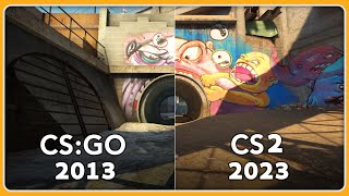 Overpass Map Comparison CSGO, CS2