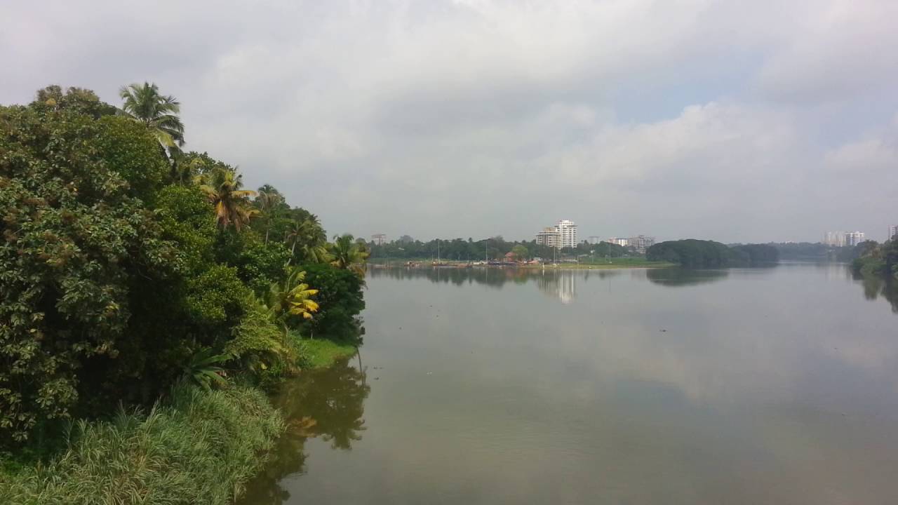 Aluva river from Train