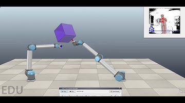 V-Rep Kinect - Collaborative manipulation