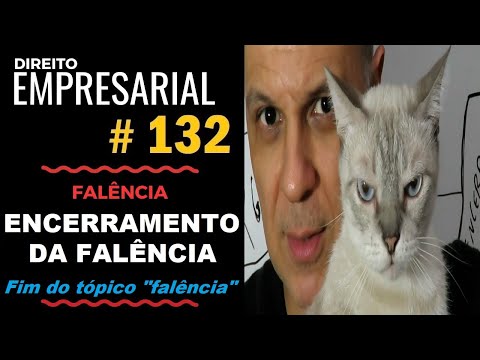 Direito Empresarial - Aula #132 - Encerramento da Falência