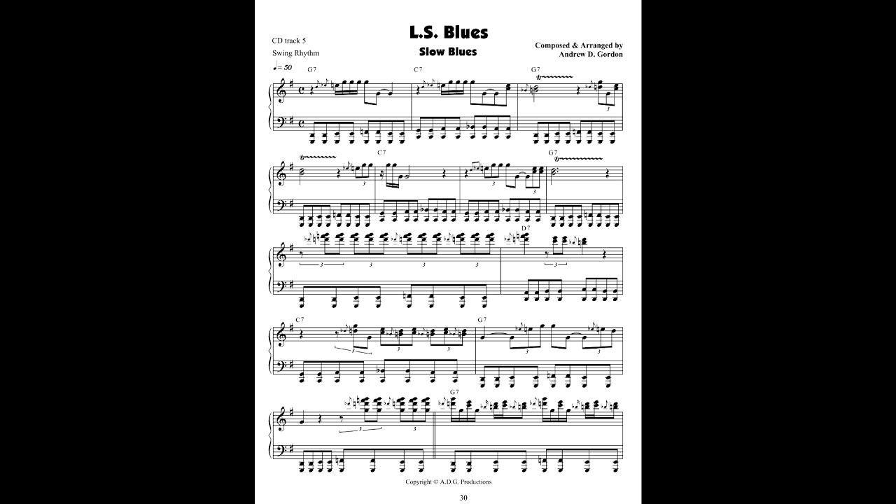 "Boogie Woogie and The Blues" music instructional book