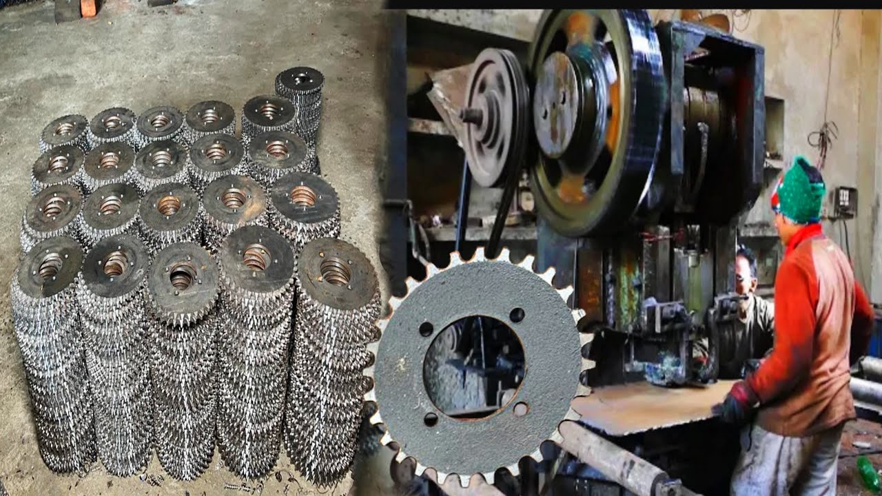 How Motorcycle Rear Sprocket Are Made in factoryII Manufacturing
