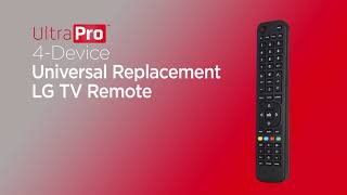 67209: UltraPro 4-Device Universal Replacement LG TV Remote - Overview
