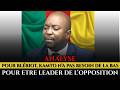 BLÉRIOT : MAURICE KAMTO N'A PAS BESOIN DE LA BAS POUR ETRE LE LEADER DE L'OPPOSITION.