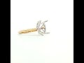 14kt Yellow And White Gold Lab Diamond Semi-Mount                    73004 73005