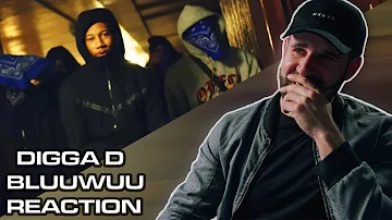 Digga D - Bluuwuu  [ 🇺🇸 Reaction ]