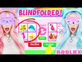 I Challenged My TWIN To A BLINDFOLDED TRADE CHALLENGE In Adopt Me... Roblox Adopt Me Trading