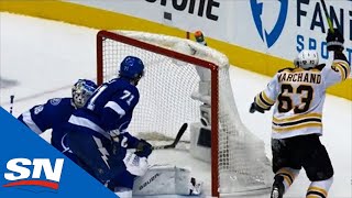 Brad Marchand Finishes Off Sweet Passing Play For Huge Late Goal Against Lightning