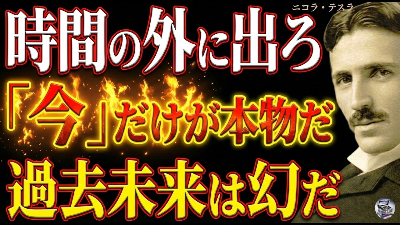 【※99%は知らない】時間の外に出ろ｜ニコラ・テスラが語る、過去も未来も幻である理由｜名言｜潜在意識｜量子力学｜波動