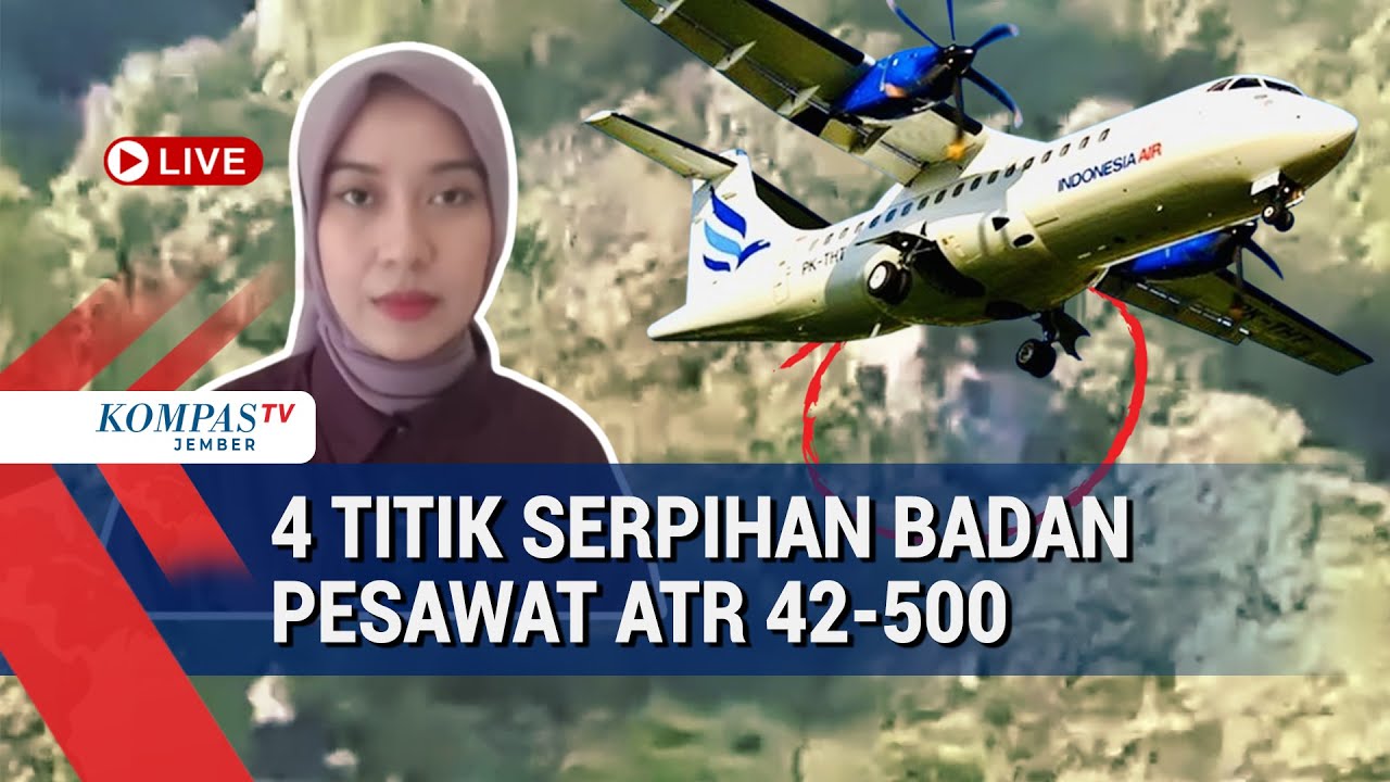 Puing ATR 42-500 Tersebar di 4 Titik Lokasi, Tim SAR Intensifkan Pencarian Korban