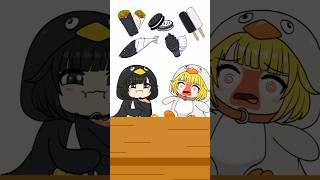 BLACK vs WHITE Food Gugu Gaga and Ugug Agag MUKBANG (ROBLOX Escape Tsunami Animation)