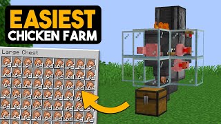 The best AFK cooked chicken farm in minecraft