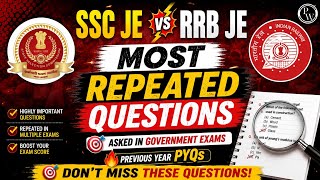 Top Repeated MCQs from SSC JE, RRB JE & BWSSB #bwssb #civil #sscje #rrb