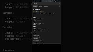 Day-50/100  Master Pow(x, n) in O(log n) | Fast Power Explained 🔥
