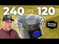 Anvil Foundry 10.5 Brewing Comparison [ 240 vs 120 ]