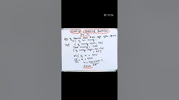 Compairing Quantities -Ex 7.1 Q.5 Class 8  Chapter 7 If Chameli had 75% left after   #maths #shorts