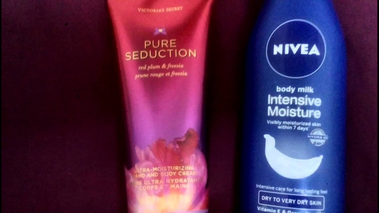 Comparison Between Two Product Victoria Secret Nivea Body Lotion Youtube Comparison Between Two Product Victoria Secret Nivea Body Lotion Youtube