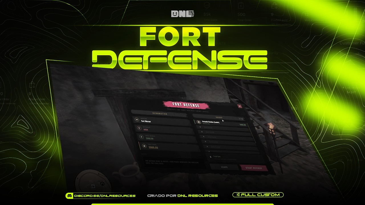 DnL - Fortdefense | RedM Scripts | VORP| RSG - YouTube