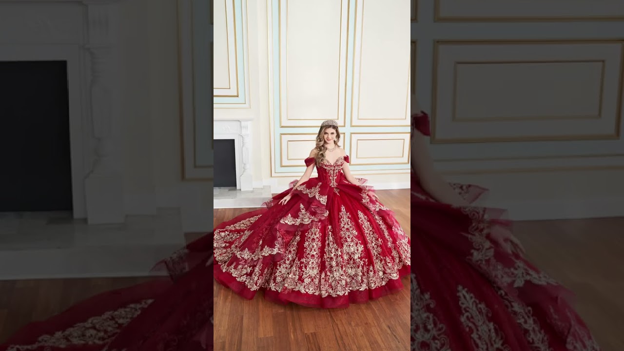 Red Princesa Quinceañera Ball Gowns