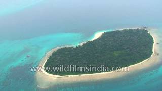 Greater Nicobar Island and smaller isles in Andamans Sea, India