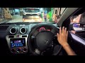 Midnight POV drive on empty city roads II 3am satisfying chill drive 4K ASMR video II Ford Figo 2014