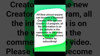 New Supercell Creator 2.0 system
