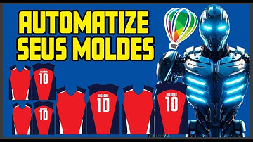 APRENDA A AUTOMATIZAR SEUS MOLDES DE CAMISAS COREL DRAW TUTORIAL