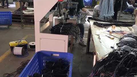 Fully automatic 10 bundles of power cord winding wire binding machine