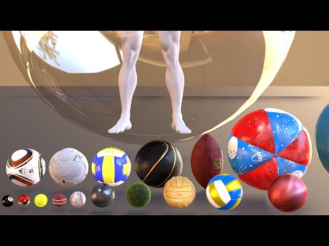 Ball Size Comparison | 😱 (3D Size Comparison)