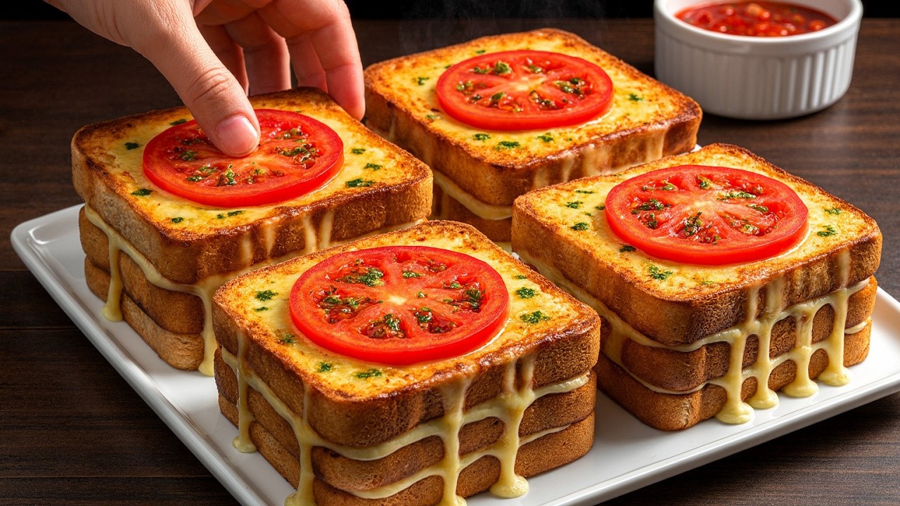 Сэндвич с французскими тостами и яйцом, готовый в духовке всего за 5 минут! Вкусно, недорого.