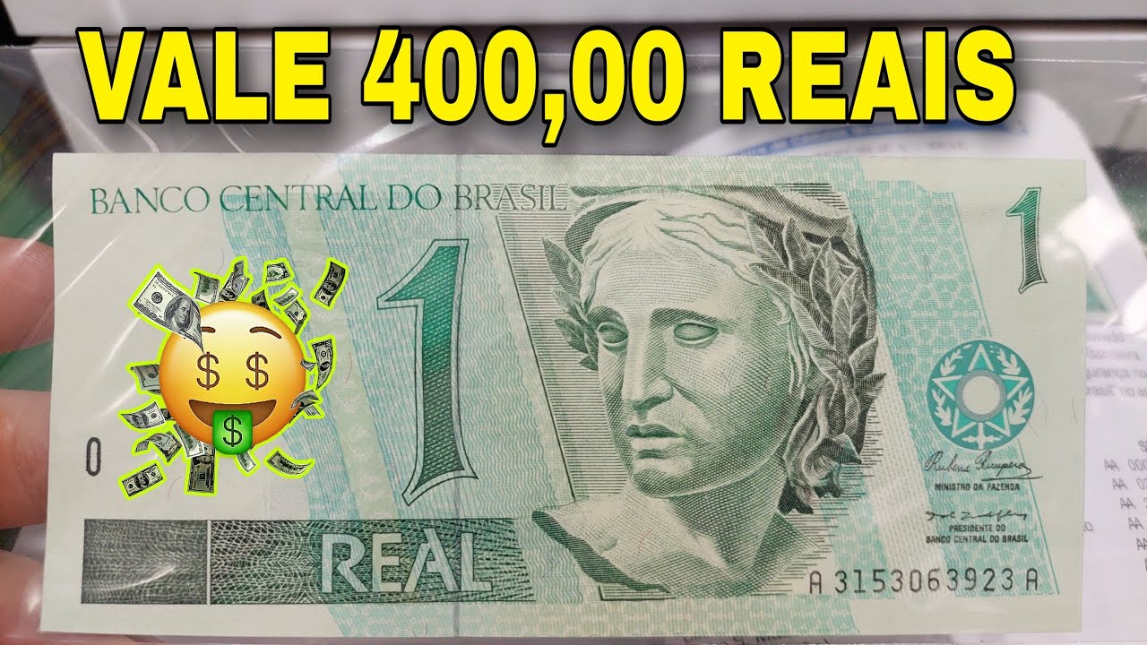 Cédula de 1 real rara e valiosa que pode estar com você! Valiosa até pra MBC!!!