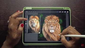 The AMAZING Way to Create a REALISTIC Lion Drawing in Procreate