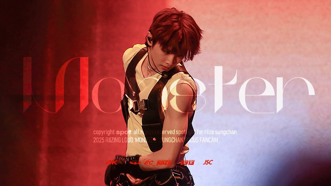 [4K] 250704-250706 2025 RIIZING LOUD IN SEOUL 'MONSTER'- 라이즈 성찬 직캠 몬스터 FANCAM RIIZE SUNGCHAN focus.