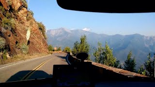 Very scenic but dangerous drive along the Generals Highway at Sequoia Kings Canyon National Park