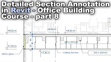 Section Annotation   Office Building in Revit Part 8