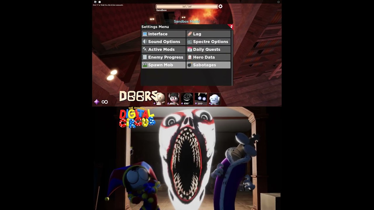 [4K] Digital Circus x Roblox Heroes x Doors - Ambush Entity Comparison 