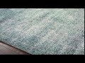 Fame rugs  talva  persian rug pattern light faded teal luxurious vintage look floor decoration