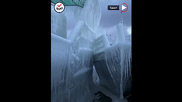 مشاهد حقيقية سفن تتجمد في مكانها في سيبيريا 