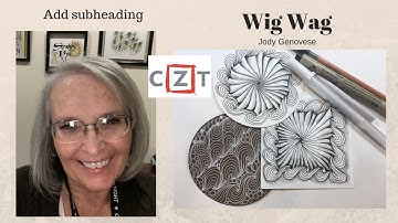 Tangle Art Lesson Wig Wag Tangle Pattern #359