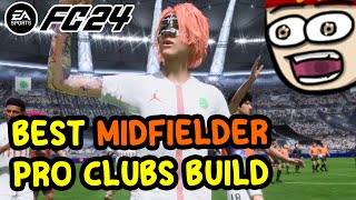 The Best *NEW* Pro Clubs Midfielder Build OP! | FC 24 EA SPORTS