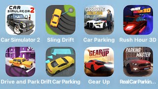 Car Simulator 2, Sling Drift, Car Parking, Rush Hour 3D and More Car Games iPad Gameplay