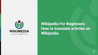 How to translate articles on Wikipedia  Wikipedia For Beginners