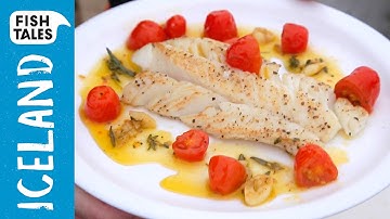 Pan fried COD & Slow Cooked Tomatoes | Bart van Olphen