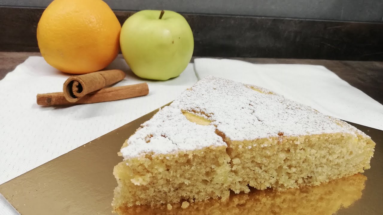 TORTA DI MELE ARANCIA E CANNELLA - YouTube