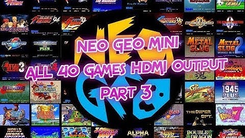 NeoGeo Mini HDMI Out - Games 28 - 40 Gameplay (English) Neo Geo