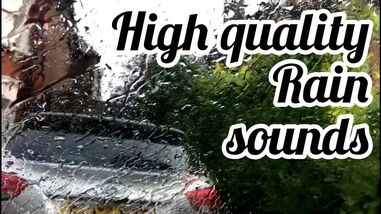 Rain on car Window rain to fall asleep to 30 minutes Rain Sound On