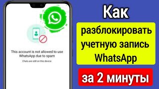 Как исправить аккаунт WhatsApp, заблокированный из-за спама (2023) |