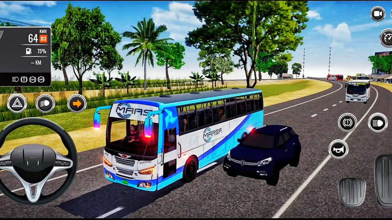Bus Simulator 3DBangladesh 🙋Android Game Play Hanif Hino AK 2J [ Trip Rajshahi To Dhaka ]😍