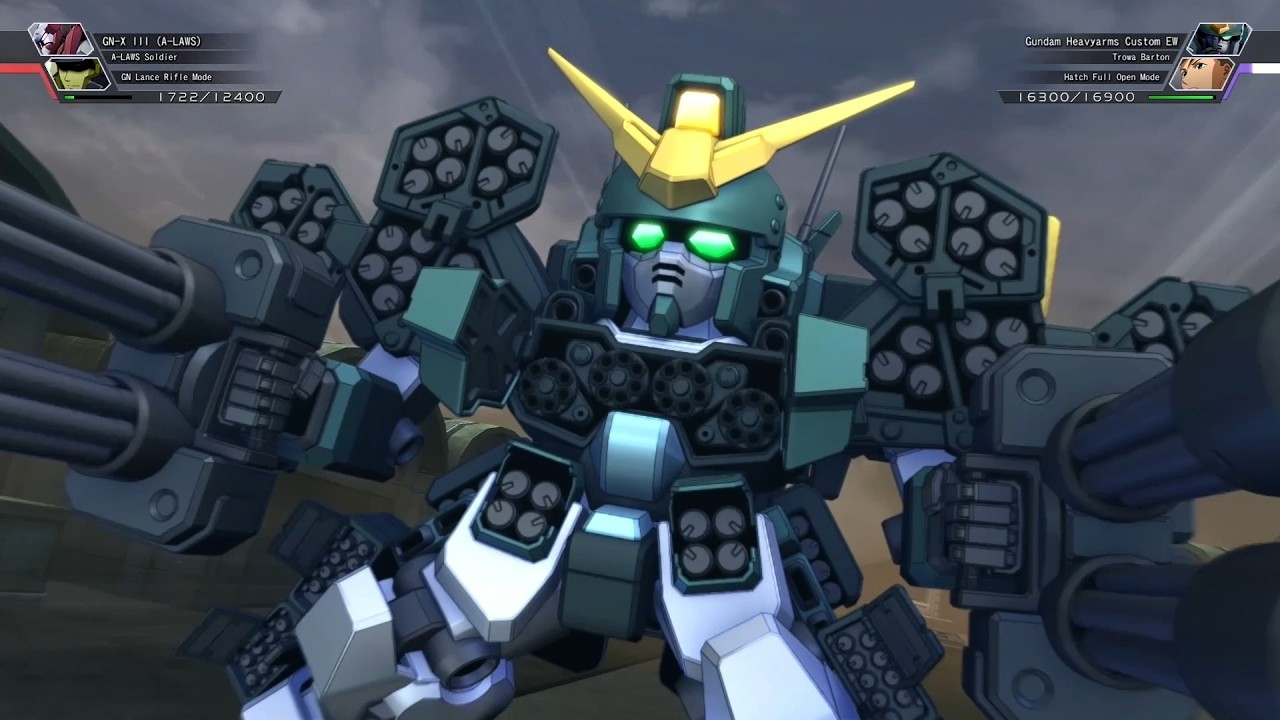 SD Gundam G Gen Cross Rays - XXXG-01H2 Gundam Heavyarms Custom (Trowa) (Gundam Wing Endless Waltz)