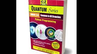 Quantum Series Python Programming 2024 BCC302 BCC402 AKTU B.Tech Semester 3,4 Common to All Branches
